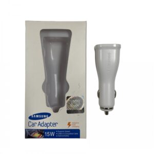 Samsung Dual USB Car Charger – White