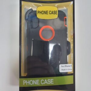 Phone Case iPhone XR Black Et Orange