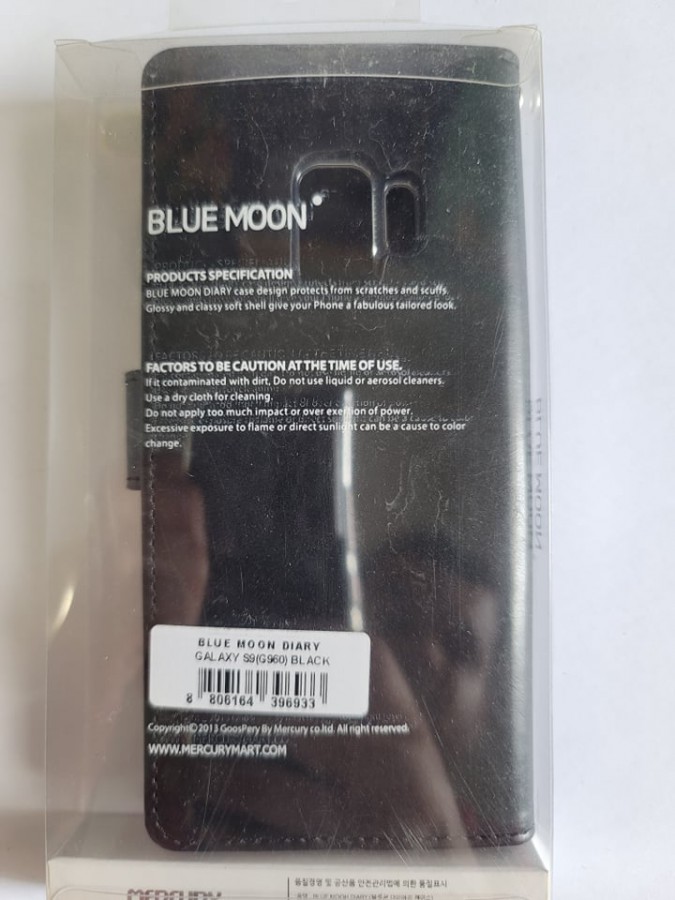 Case Samsung S9 Plus Wallet Bluemoon Black