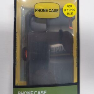 Case iPhone 11 Pro Phone Case Black & Orange
