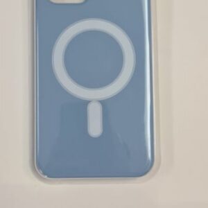 Case iPhone Xs Silicone Max MagSafe Blue
