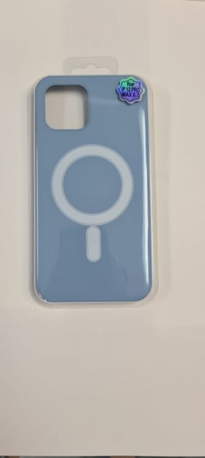 Case iPhone Xs Silicone Max MagSafe Blue
