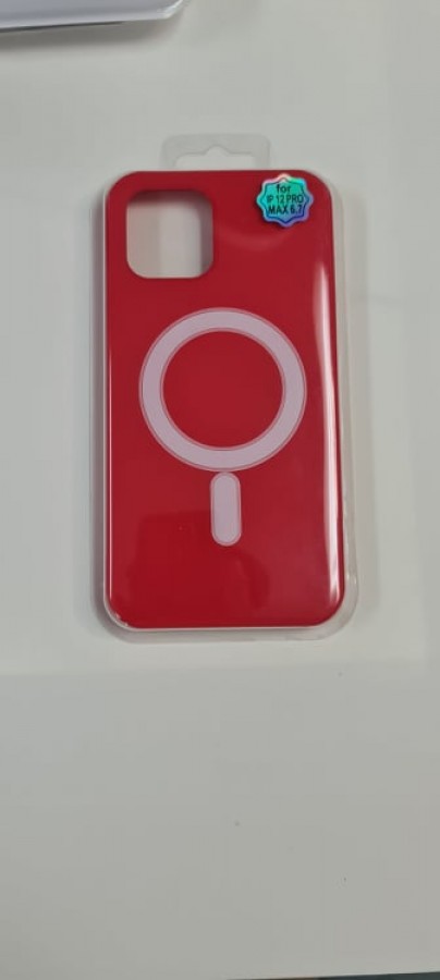 Case iPhone Xs Max Silicone MagSafe Red