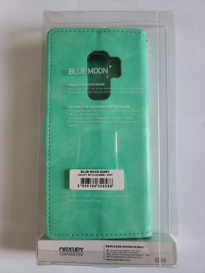 Case Samsung S9 Plus Wallet Bluemoon Turquoise