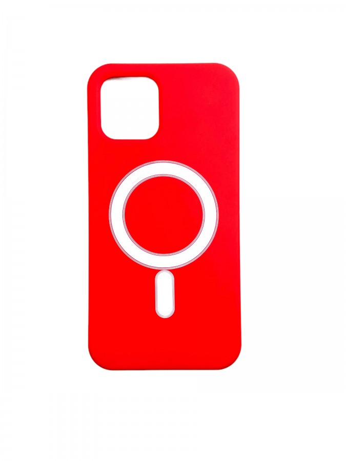 Case iPhone 11 Silicone MagSafe Red