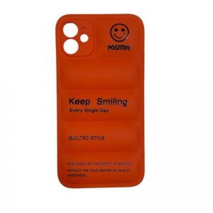 Case iPhone 11 Keep Smiling Orange
