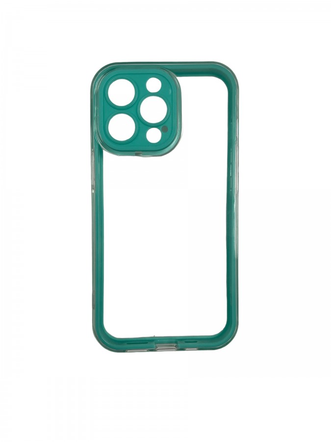 Case iPhone 13 Pro Silicone Jelly Transparent Vert