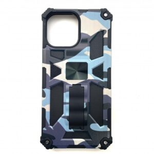 Case iPhone 13 Hard Case With Stand Magnetic Armor Blue