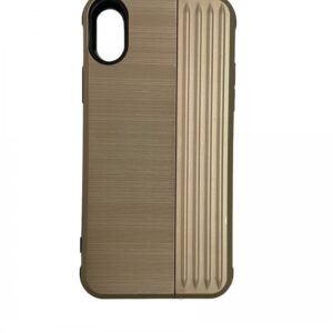 Case iPhone X / XS Gold With Stand Plastic