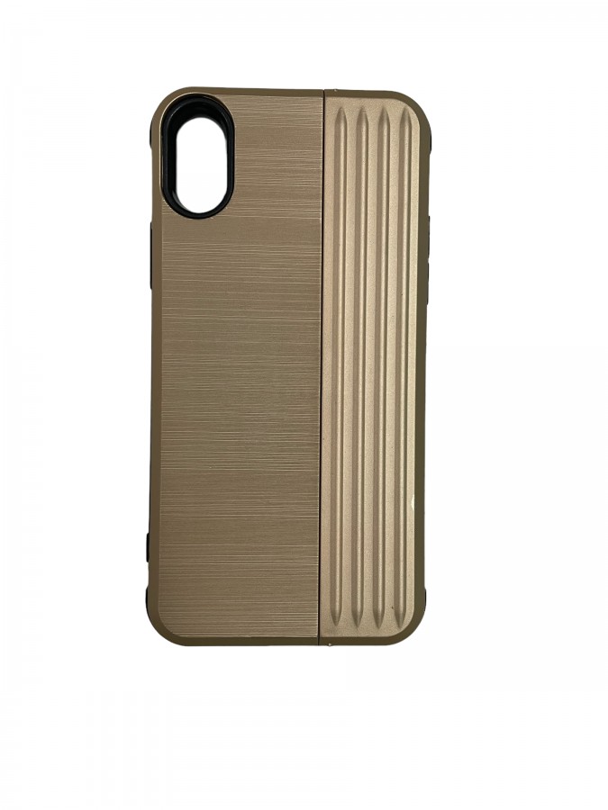 Case iPhone X / XS Gold With Stand Plastic