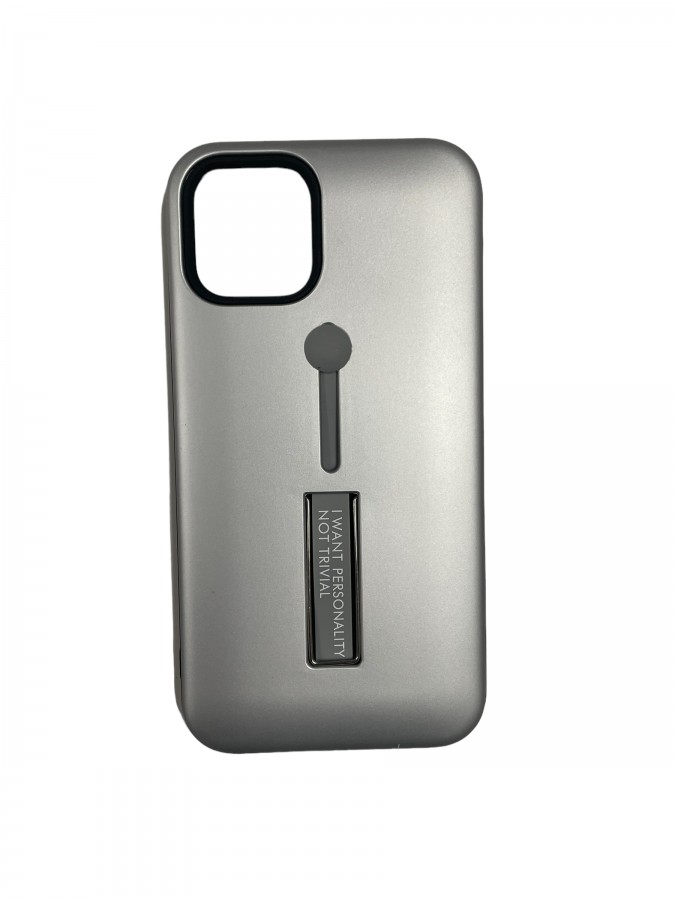 Case iPhone 11 Pro With Stand Metal Grey