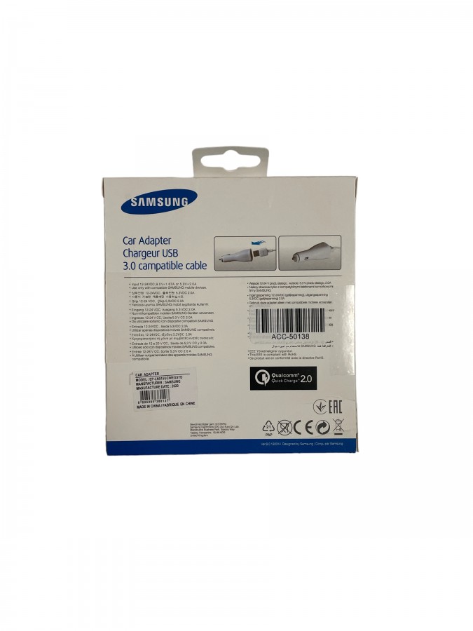 Samsung Car Adapter (Dual USB Car Charger + Micro USB Cable) – Black - Image 3