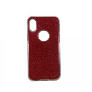 Case iPhone X/XS Glass Crystal Red