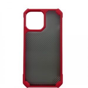 Case iPhone 11 Pro Max Silicone Corner Transparent Red