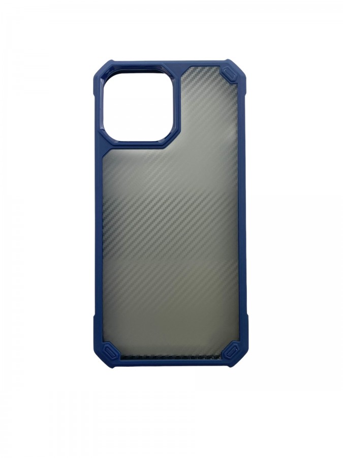 Case iPhone 11 Pro Max Silicone Corner Transparent Blue