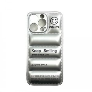 Case iPhone 13 Pro Keep Smiling Silver
