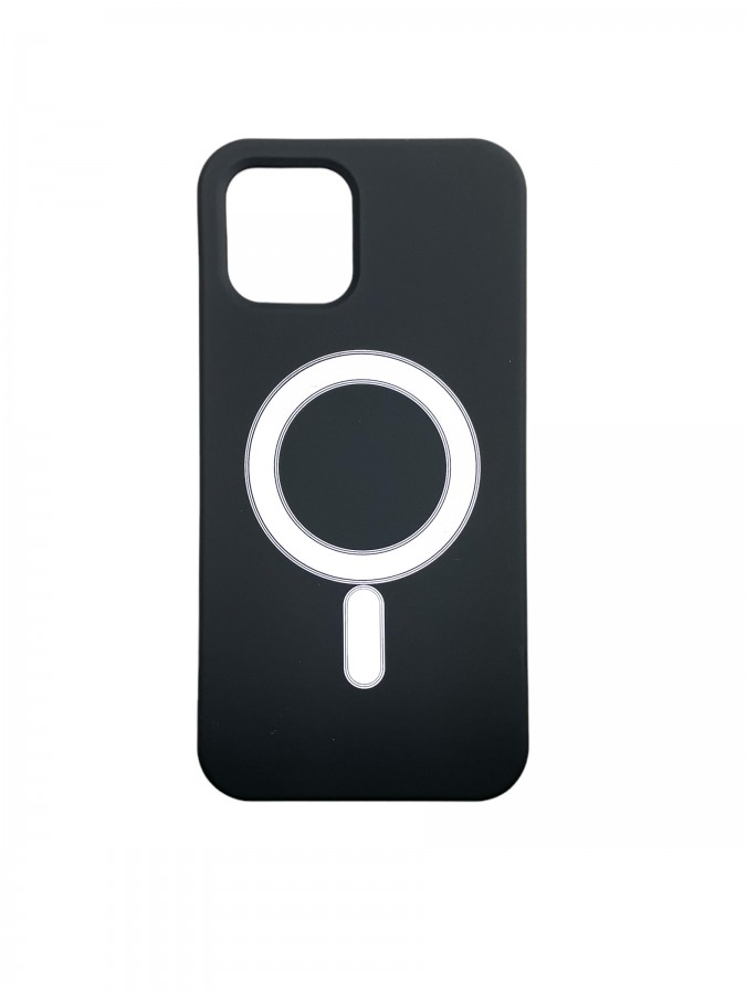 Case iPhone 12 Pro Max Silicone MagSafe Black