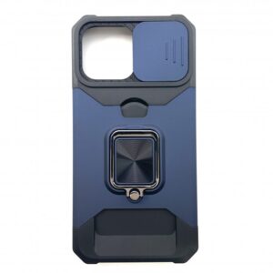 Case iPhone 13 Pro Max iRing Hide Camera & Slot Card Blue