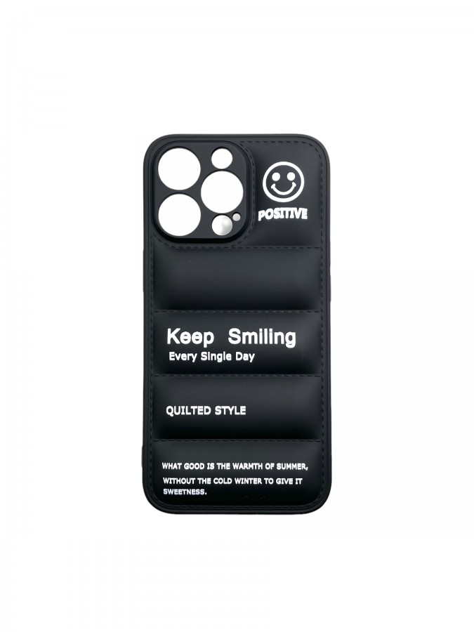 Case iPhone 13 Keep Smiling Black