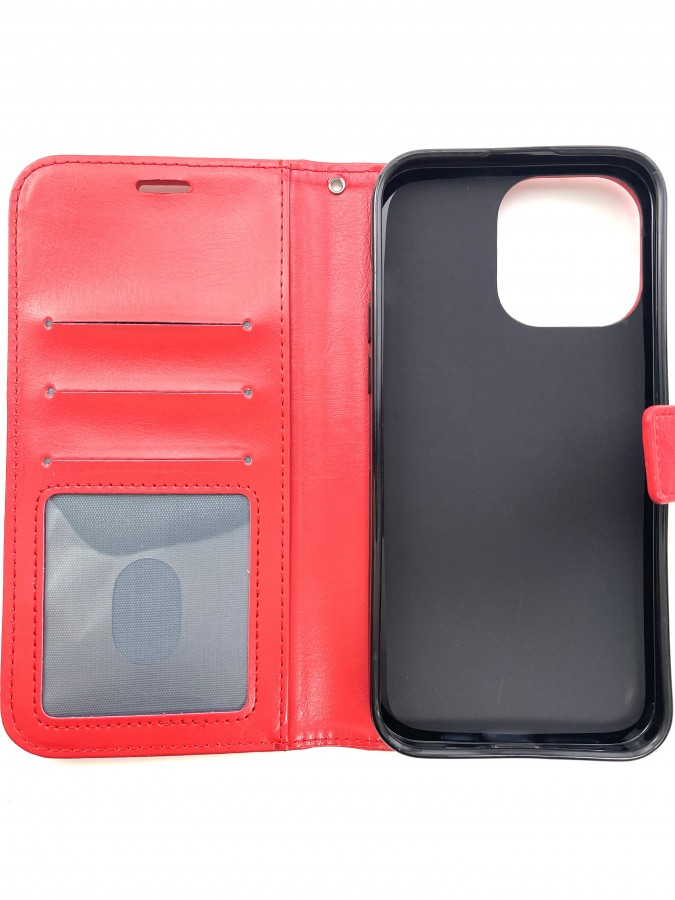 Case iPhone 14 Pro Max Wallet Regular Red