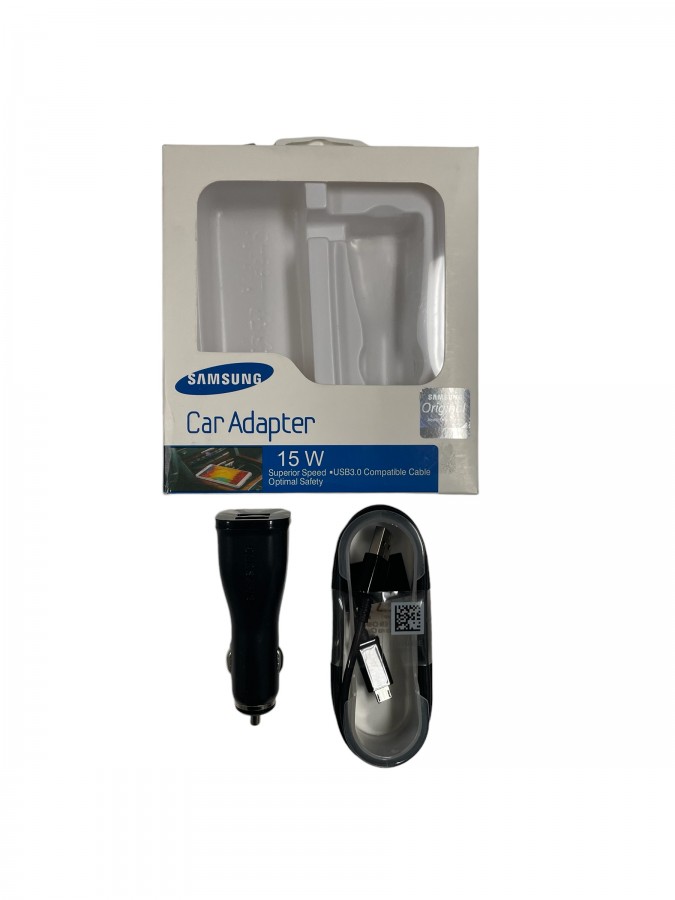 Samsung Car Adapter (Dual USB Car Charger + Micro USB Cable) – Black - Image 4
