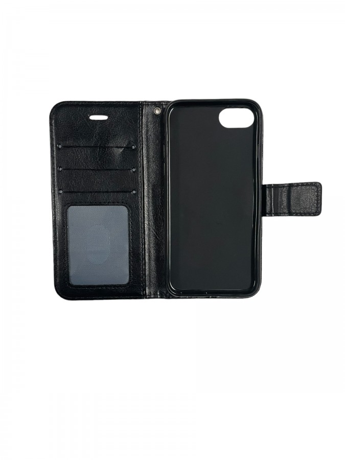 Case Wallet iPhone 7 / 8 / SE 2020 Regular Black