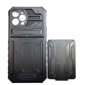 Case iPhone 12 Pro Max Credit Card Holder With Stand Black