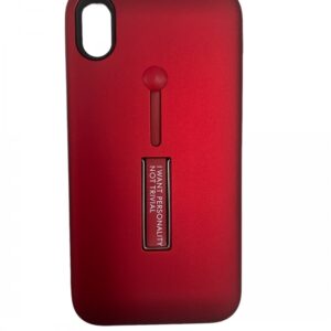 Case iPhone XR  With Stand Metal Red