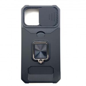 Case iPhone 13 iRing Hide Camera & Slot Card Black