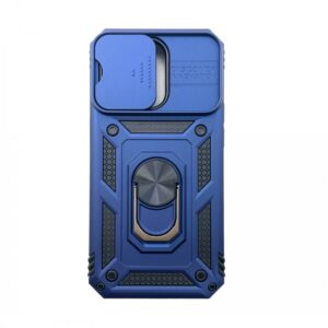 Case iPhone 14 Pro iRing Hide Camera Bleu