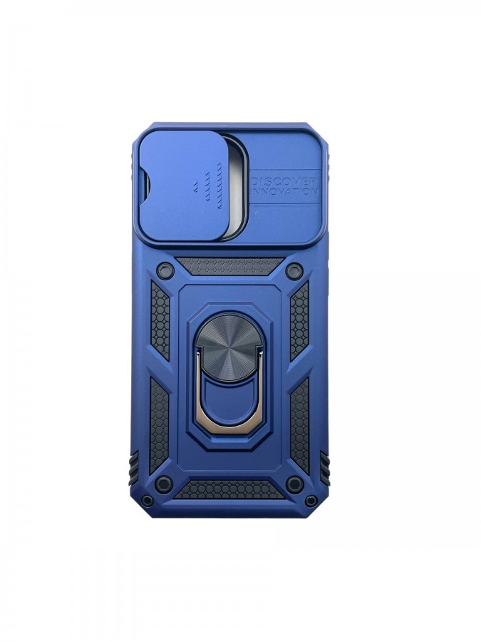 Case iPhone 14 Pro iRing Hide Camera Bleu