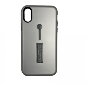Case iPhone X / XS With Stand Metal Grey