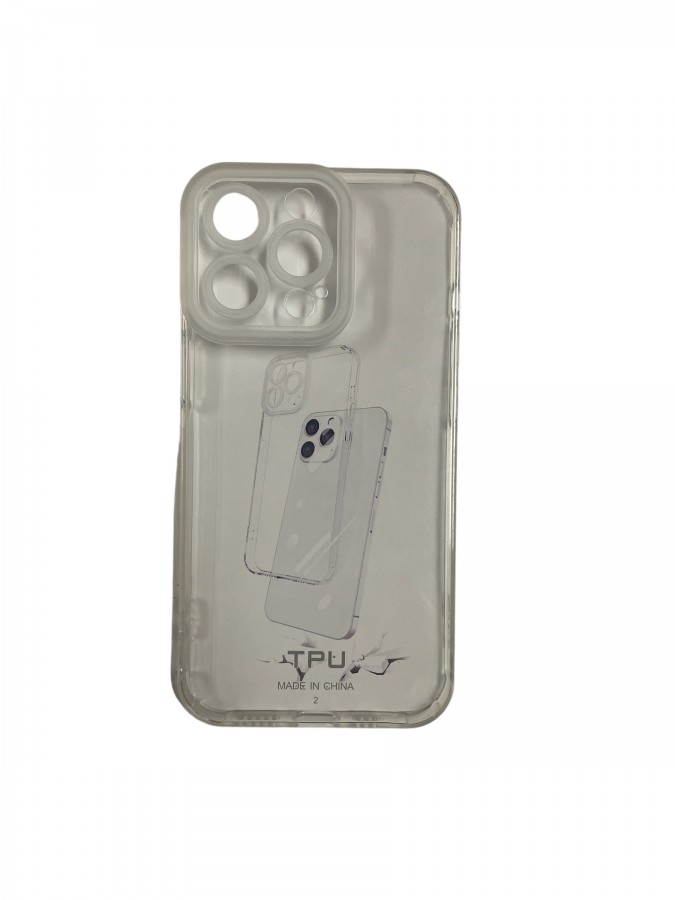 Case iPhone 13 Pro Max Silicone Jelly Transparent Blanc