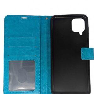 Case Samsung Galaxy A12 Wallet Regular Blue