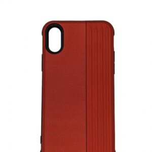Case iPhone XS Max Red With Stand Plastic