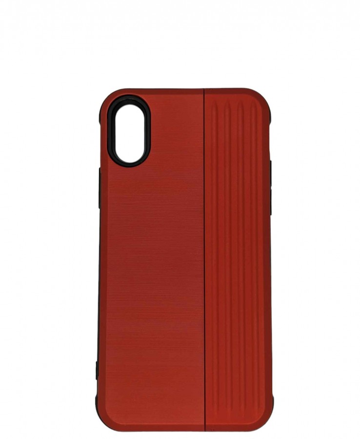 Case iPhone XS Max Red With Stand Plastic