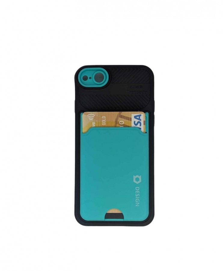 Case iPhone 7 / 8 / SE 2020 Hard Case Camera Protector Whit Slot Card Green