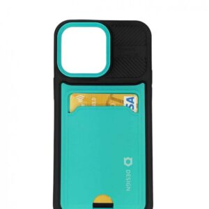 Case iPhone 14 Pro Max Hard Case Camera Protector Whit Slot Card Green