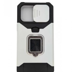 Case iPhone 14 Plus iRing Hide Camera & Slot Card Silver