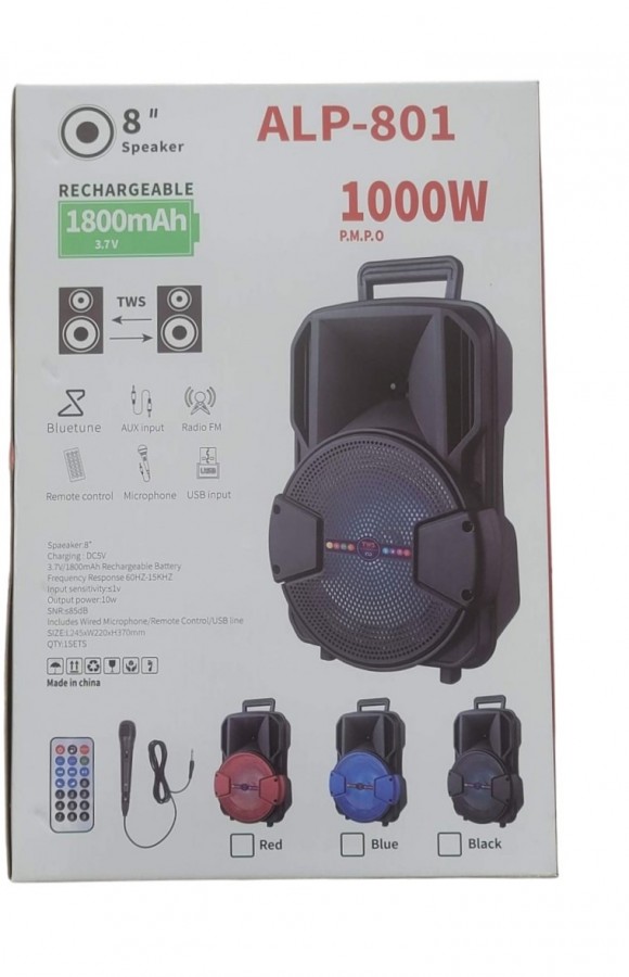 Speaker Bluetooth Portable ALP-802