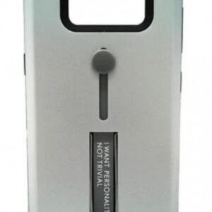 Case Samsung S8 Plus Hard Case White Stand Metal Silver