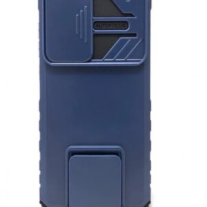 Case Samsung S22 Hard Case Hide Camera AutoFocus White Stand Plastic Blue