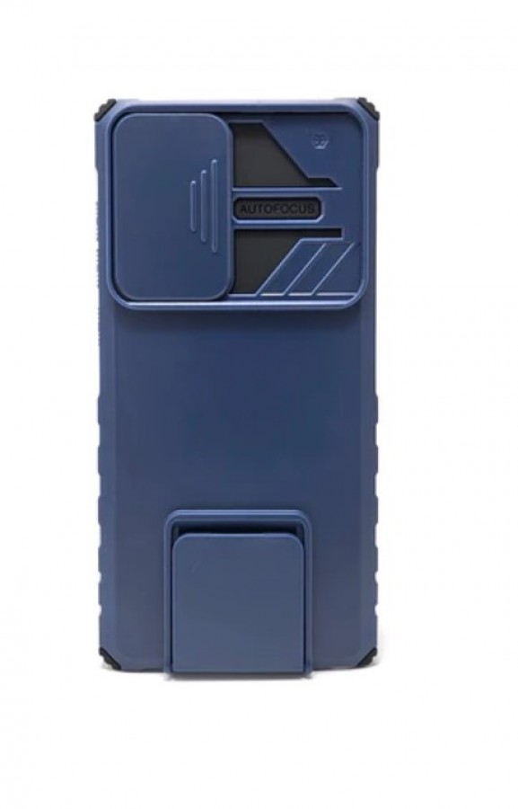 Case Samsung S22 Ultra Hard Case Hide Camera AutoFocus White Stand Plastic Blue