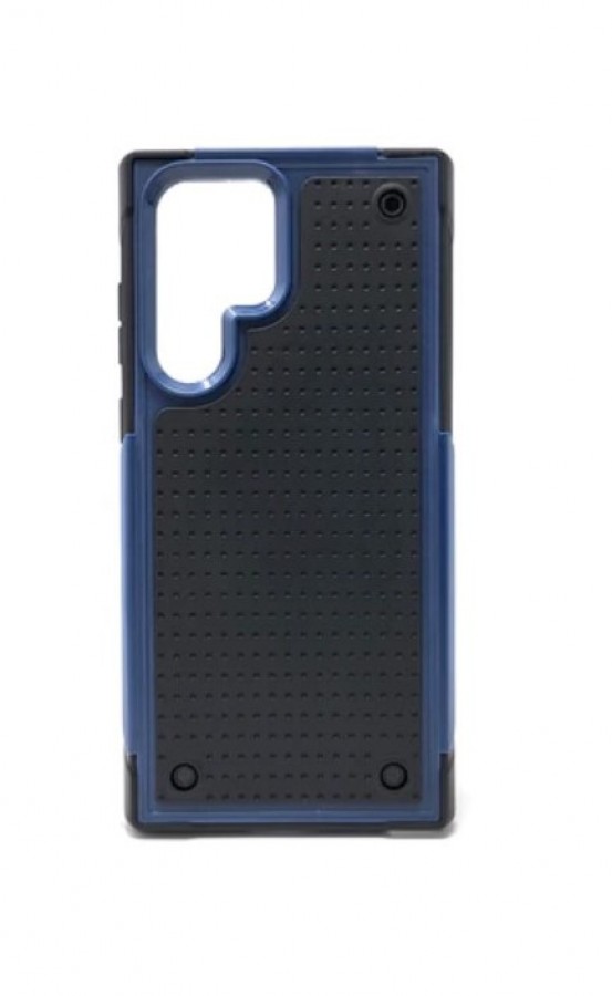 Case Samsung S22 Ultra Hard Case Pointille Bleu