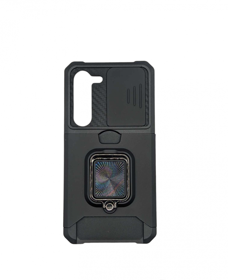Case Samsung S21 Fe Case iRing Hide Camera & Slot Card Black