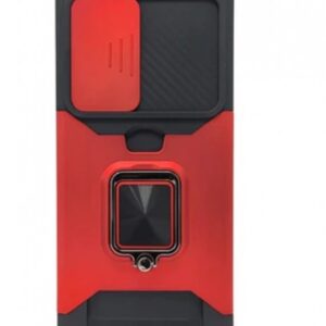 Case S22 Ultra iRing Hide Camera & Slot Card Red