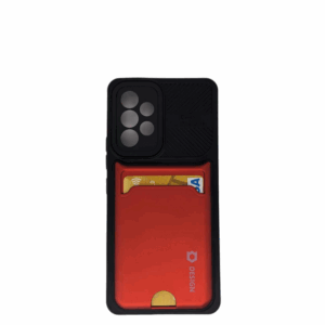 Case Samsung A53 5G Hard Case Camera Protector Whit Slot Card Red