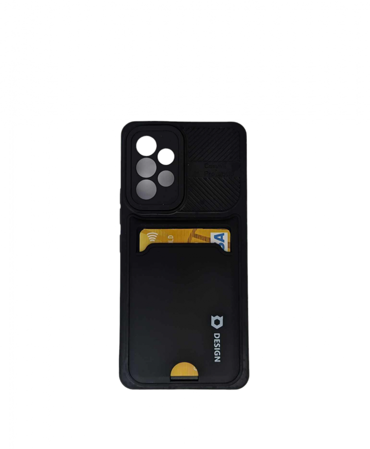 Case Samsung A53 5G Hard Case Camera Protector Whit Slot Card Black