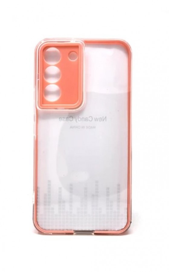 Case Samsung S22 Silicone Transparent Jelly Pink
