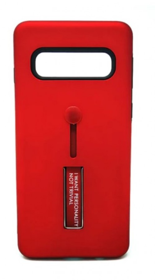 Case Samsung Galaxy S10 Hard Case With Kickstand Red